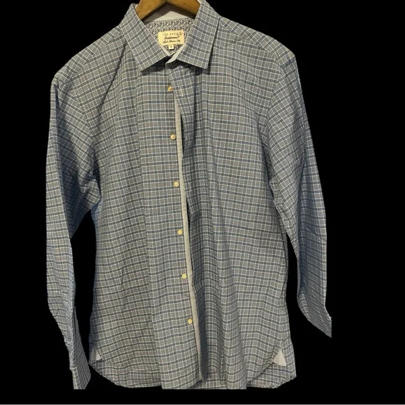 Ted Baker Blue Casual Button Down Shirt Excellent Condition - Picture 2 of 9